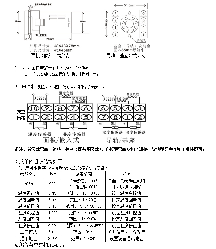 BHG-WK智能溫濕度控制器
